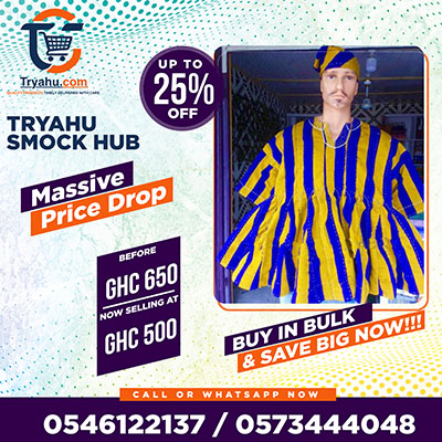 Buy Affordable Ghanaian Smocks | Handwoven Fugu| Tryahu Price in Ghana